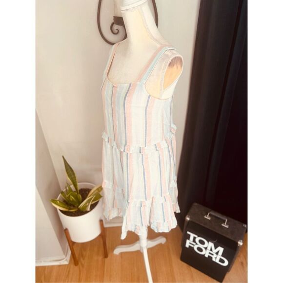 RAILS Sandy Linen Blend Shift Dress, Summer Airy Vacation Dress Large 10/12  NWT - Picture 4 of 15